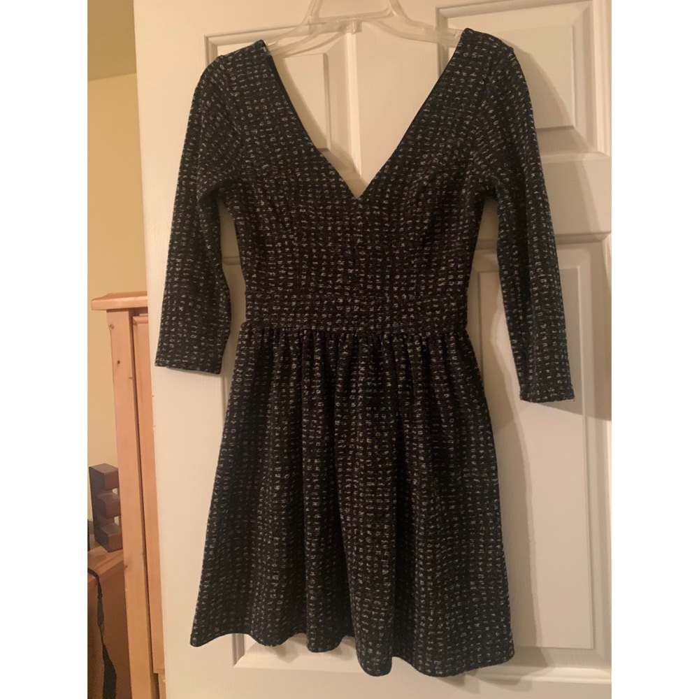 Grey/black dress knit